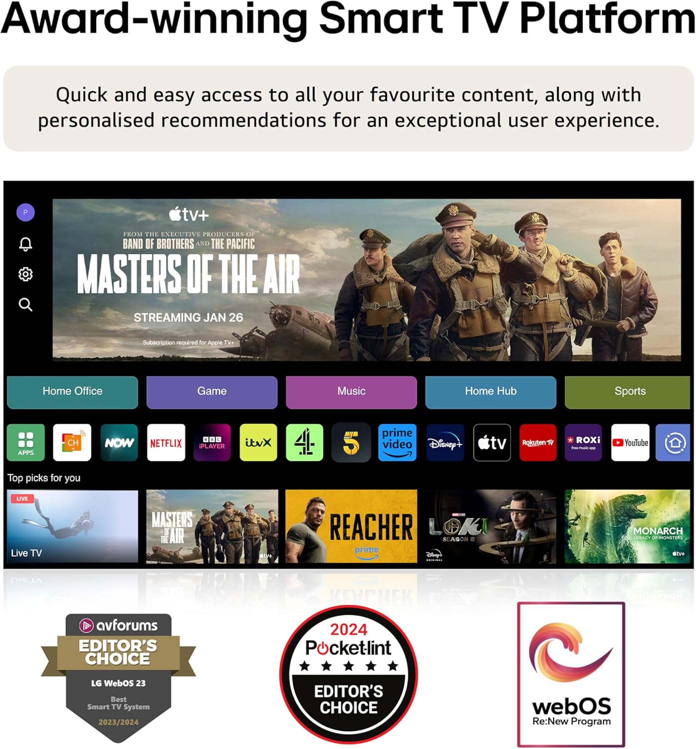 LG evo OLED83C44LA 83-Inch 4K UHD Smart TV