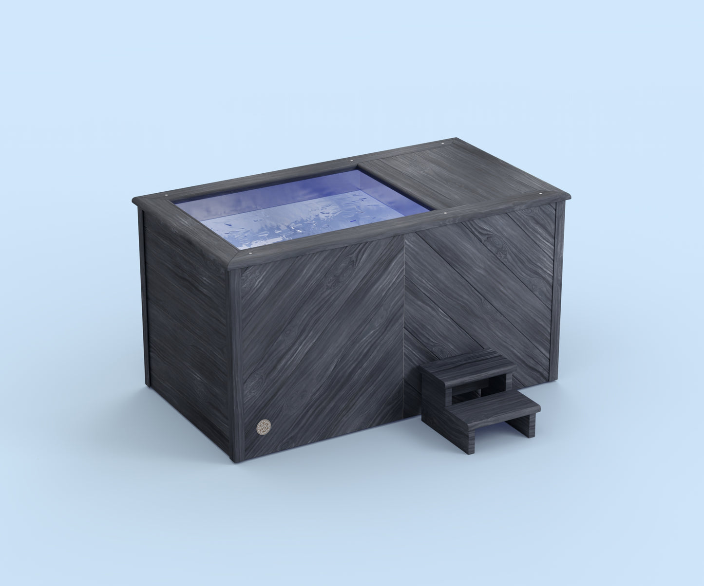 Ice Bath - Brass Monkey - Residential - Herringbone Burnt Cedar