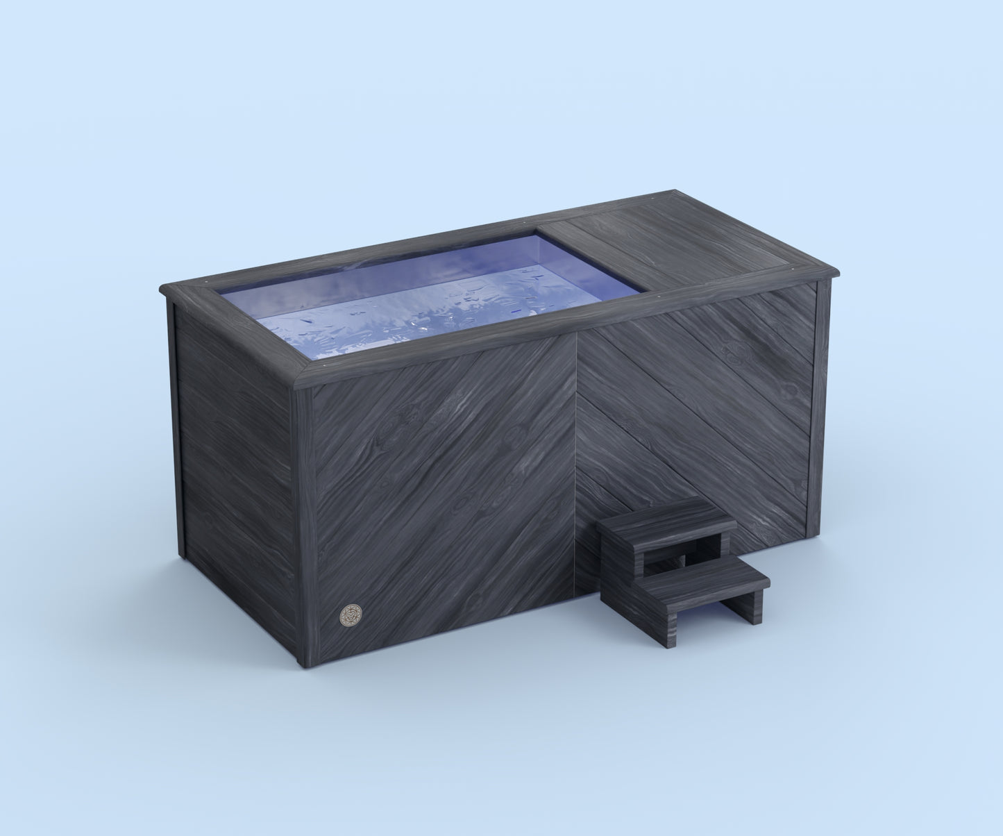 Ice Bath - Brass Monkey - Residential - Herringbone Burnt Cedar