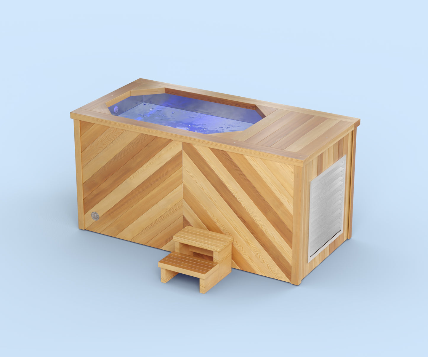 Ice Bath - Brass Monkey - Residential - Herringbone Natural Cedar