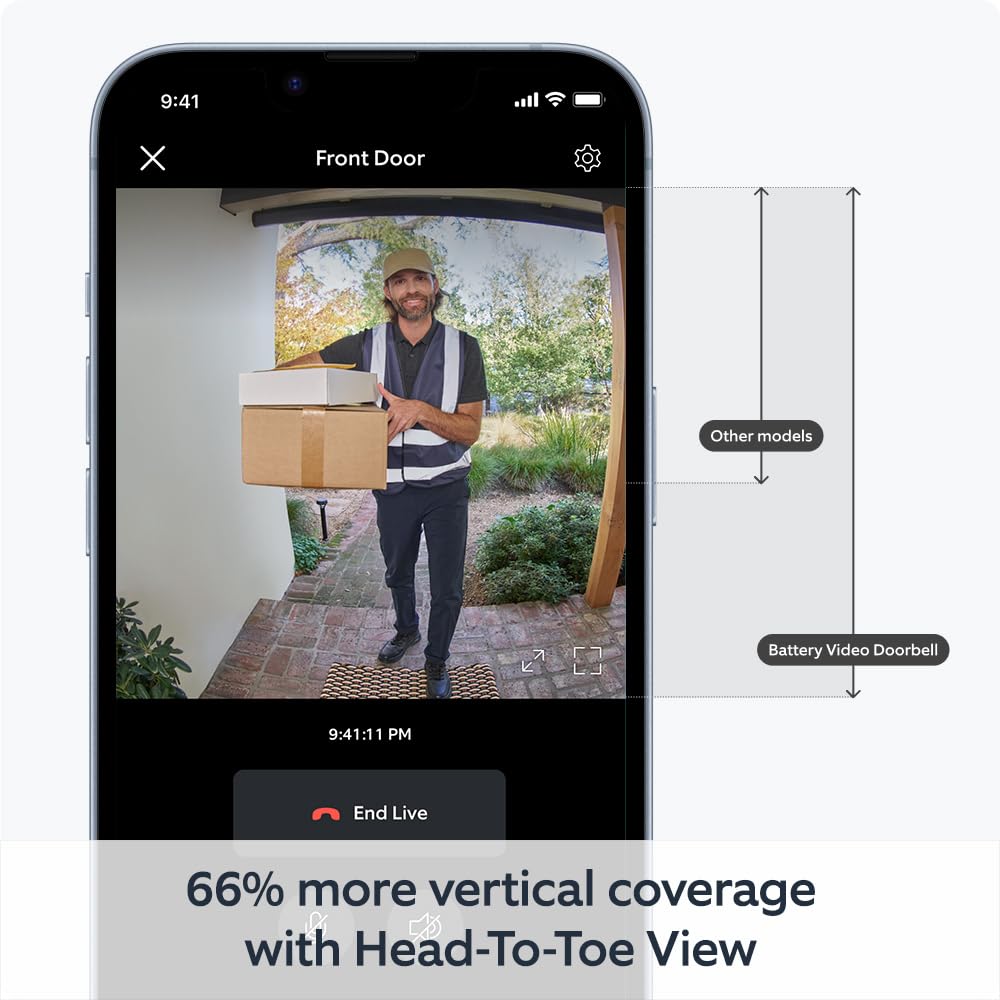 Ring Video Doorbell - Rechargeable Battery (2024 release)