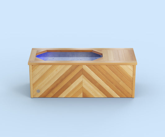 Ice Bath - Brass Monkey - Residential - Herringbone Natural Cedar