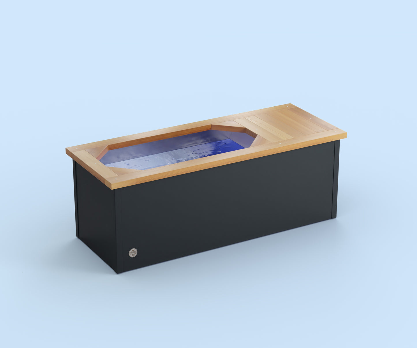 Ice Bath - Brass Monkey - Residential - Natural Cedar with Anthracite Grey
