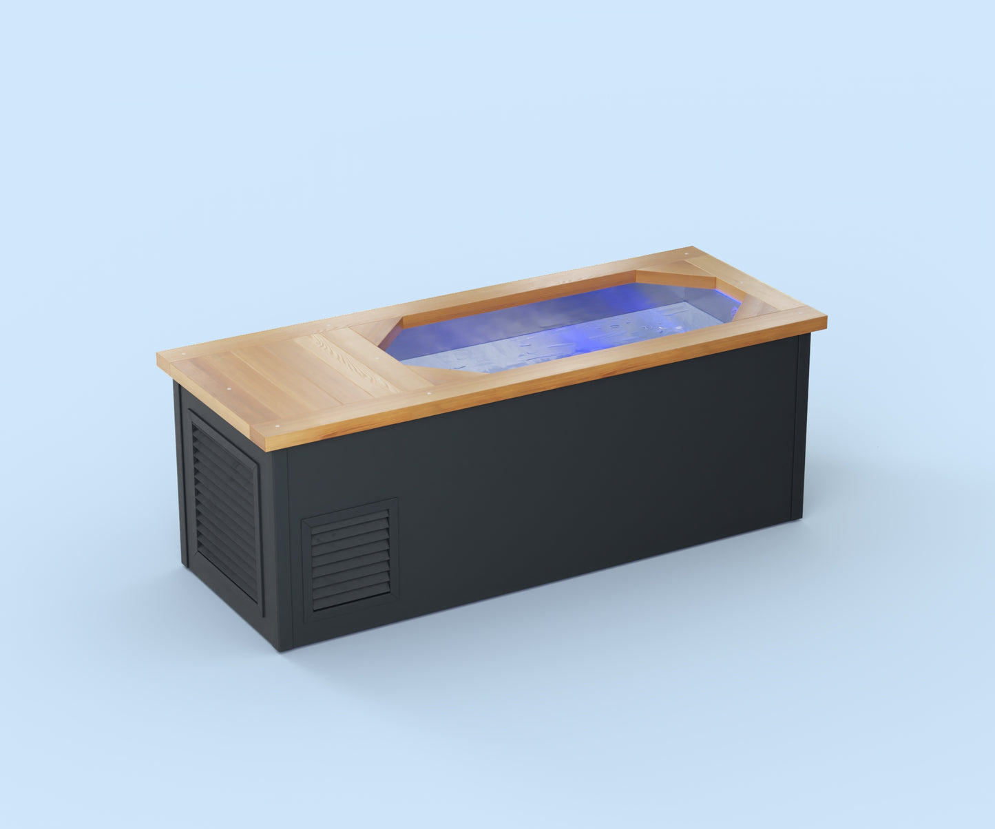 Ice Bath - Brass Monkey - Residential - Natural Cedar with Anthracite Grey