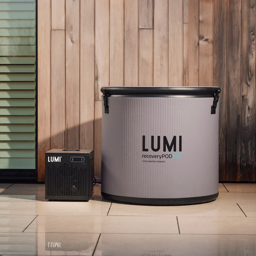 Lumi Recovery Pod PRO™ Ice Barrel + Cube Chiller™
