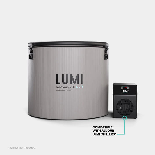 Lumi Recovery Pod PRO™ Ice Barrel + Cube Chiller™
