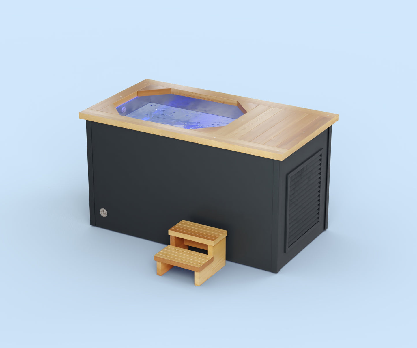 Ice Bath - Brass Monkey - Residential - Natural Cedar with Anthracite Grey