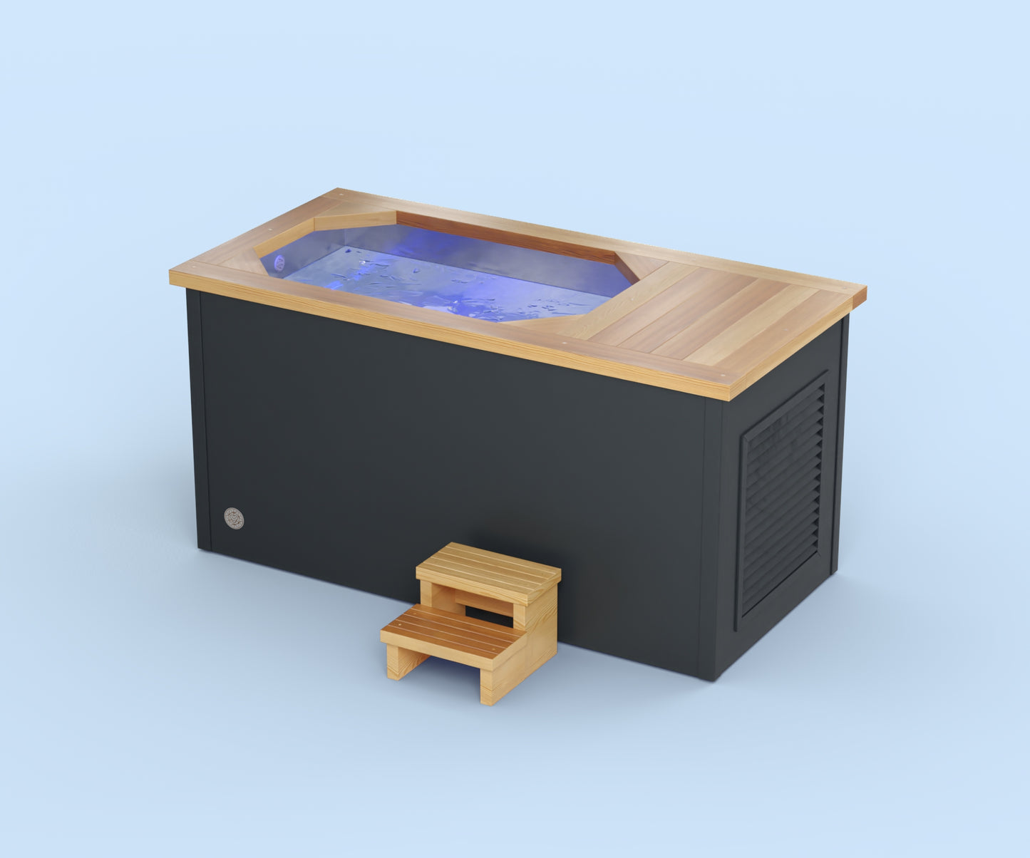 Ice Bath - Brass Monkey - Residential - Natural Cedar with Anthracite Grey